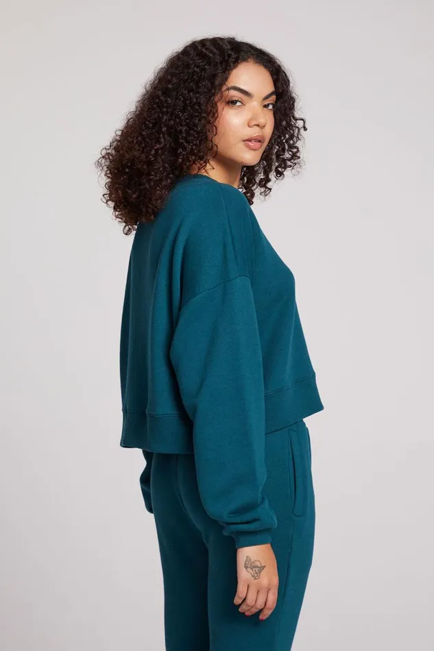 Womens Tops Chaser Brand Scarlet Dark Sea Pullover
