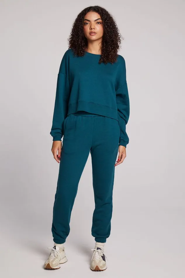Womens Tops Chaser Brand Scarlet Dark Sea Pullover