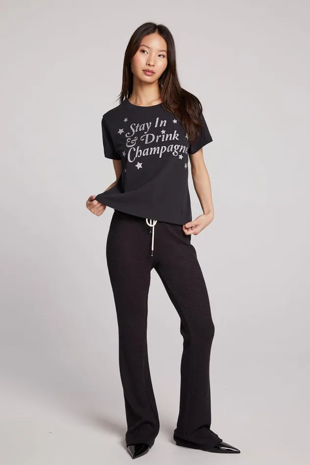 Womens Tops Chaser Brand Stay In Stars Tee