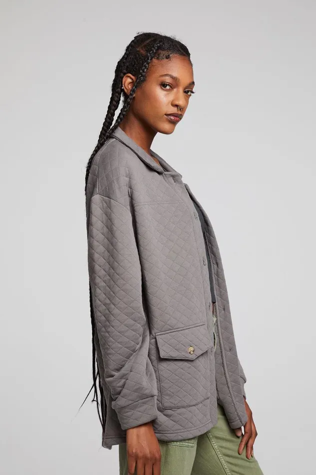 Womens Tops Chaser Brand Yoko Foggy City Jacket