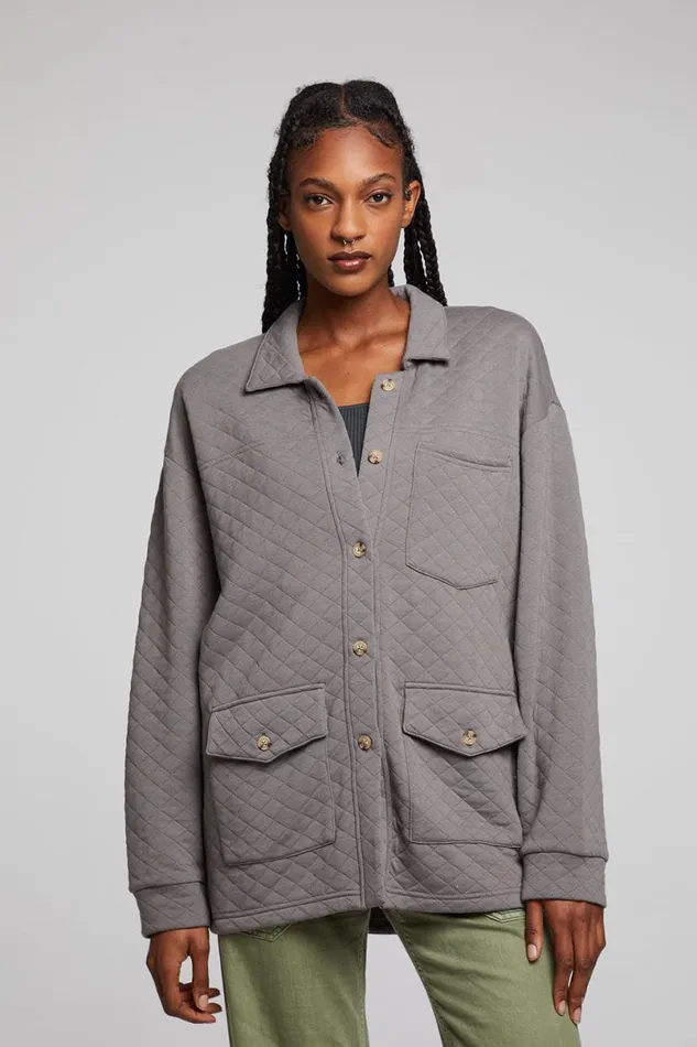Womens Tops Chaser Brand Yoko Foggy City Jacket