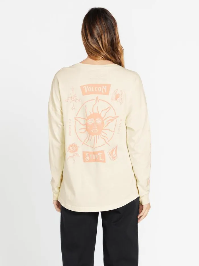 Womens Tops Volcom Werkin Doubles Long Sleeve Shirt 8211 Cloud
