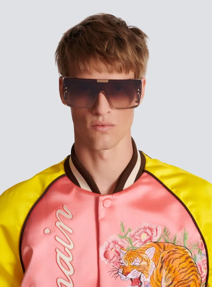 Wonder Boy Sunglasses Brown WomenMen Balmain Eyewear