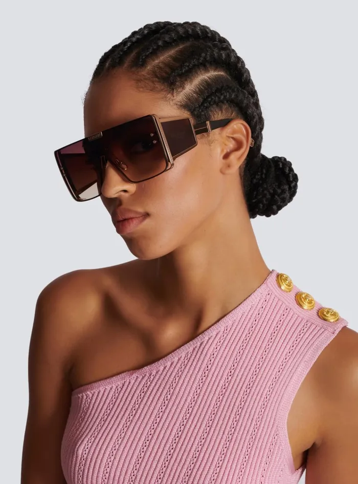 Wonder Boy Sunglasses Brown WomenMen Balmain Eyewear