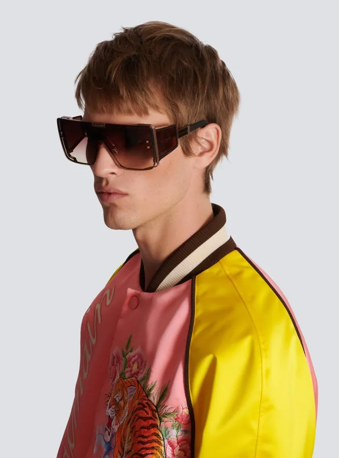 Wonder Boy Sunglasses Brown WomenMen Balmain Eyewear