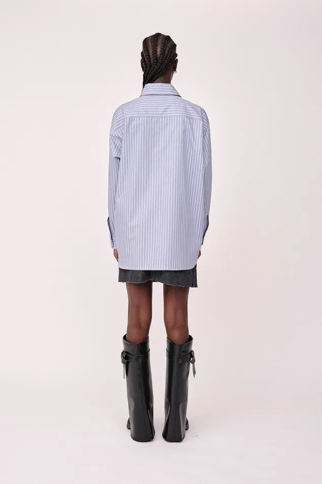 Wonhundred Shirts and Blouses Women Zara Multi Stripe 8211 Blue Red Stripe