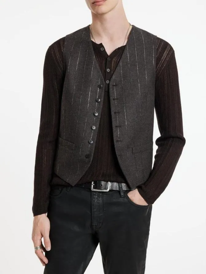 WOOSTER VEST Chocolate Clothing John Varvatos Suiting WOOSTER VEST Chocolate Clothing John Varvatos Suiting