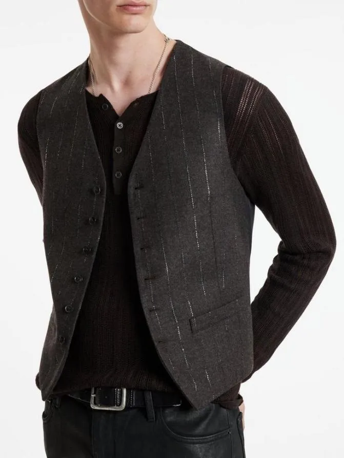 WOOSTER VEST Chocolate Clothing John Varvatos Suiting WOOSTER VEST Chocolate Clothing John Varvatos Suiting