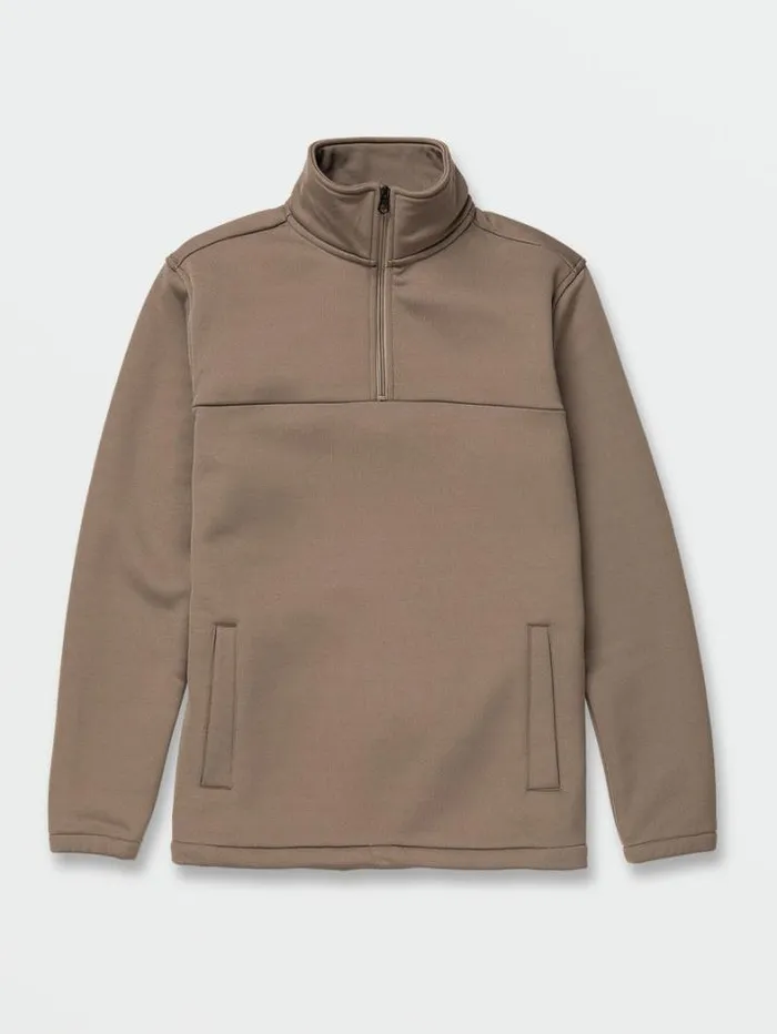 Workwear Hoodies and Sweatshirts Volcom Workwear Mock 14 Zip Pullover 8211 Brindle
