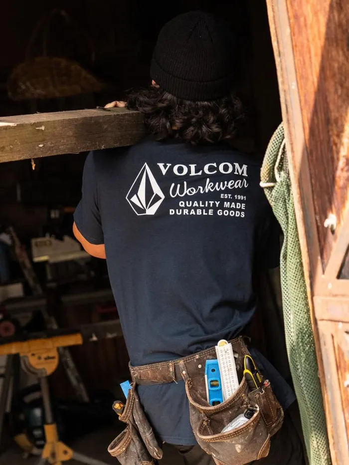 Workwear TShirts and Tanks Volcom Workwear Short Sleeve Tee 8211 Navy