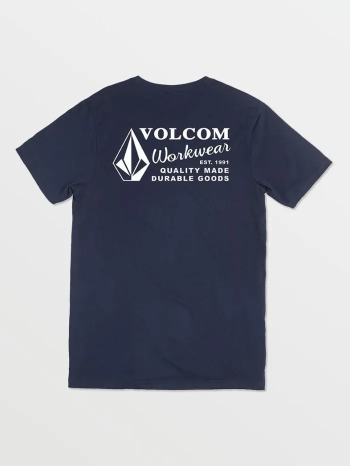 Workwear TShirts and Tanks Volcom Workwear Short Sleeve Tee 8211 Navy