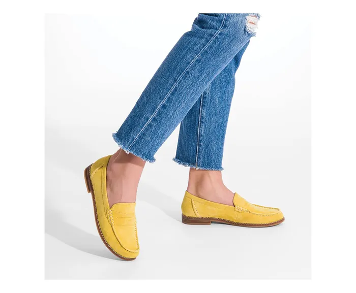 Wren Loafer White Suede Loafers Hush Puppies Women