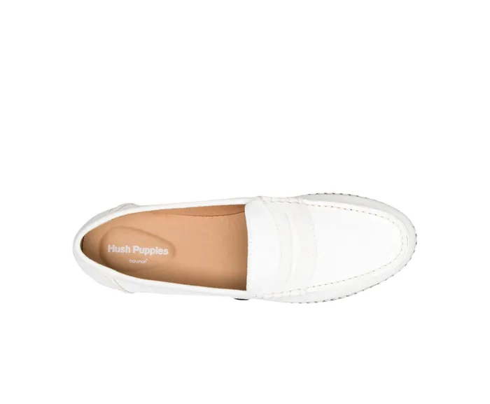 Wren Loafer White Suede Loafers Hush Puppies Women