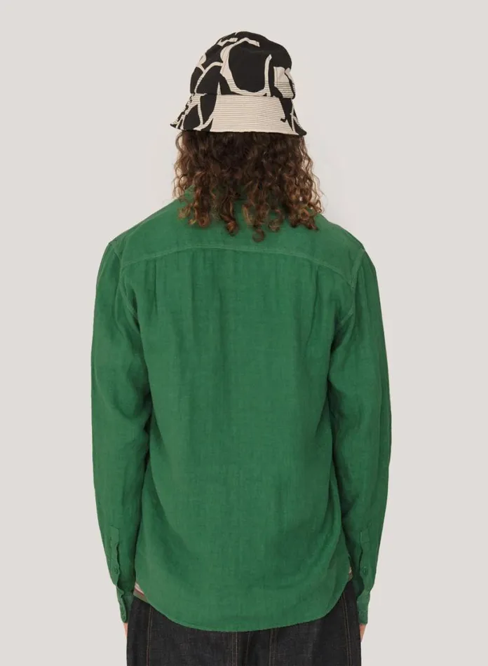 YMC Curtis Shirt Green Mens Shirts