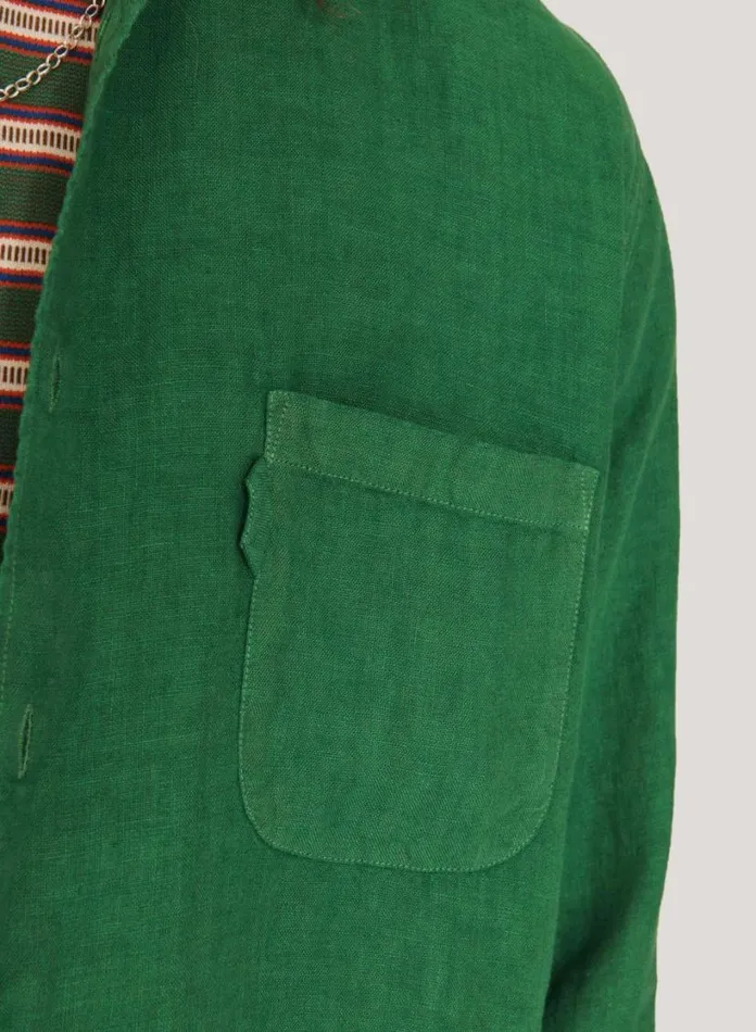 YMC Curtis Shirt Green Mens Shirts