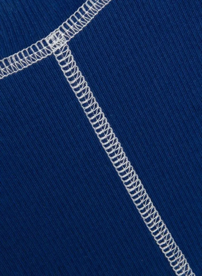 YMC Dot Vest Blue Womens TShirts