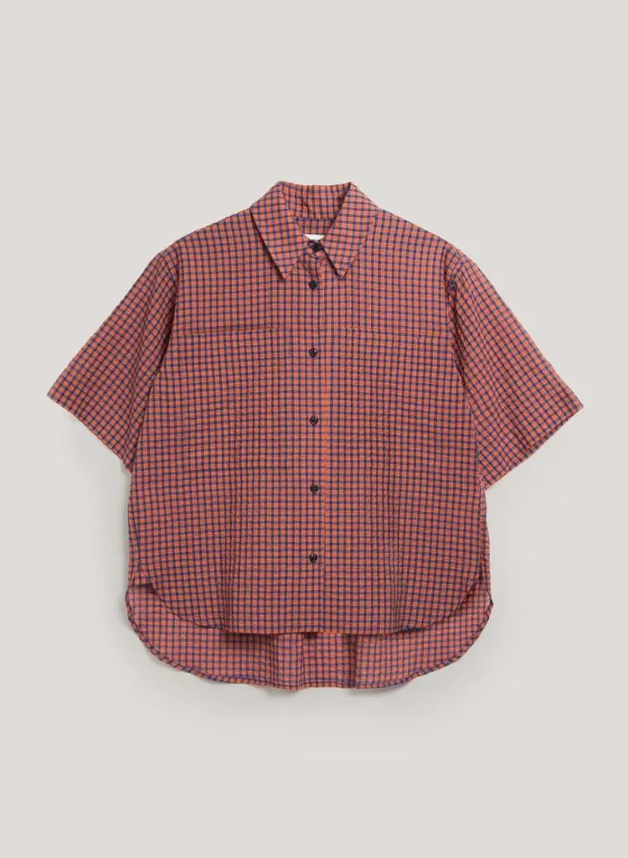 YMC Eva Shirt Red Multi Womens Shirts