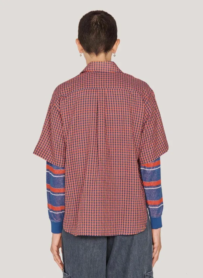 YMC Eva Shirt Red Multi Womens Shirts