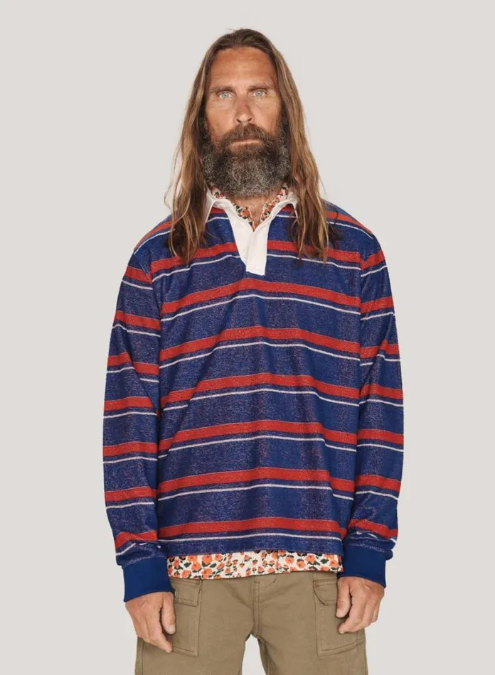 YMC JJ Rugby Sweatshirt Multi Mens Sweatshirts