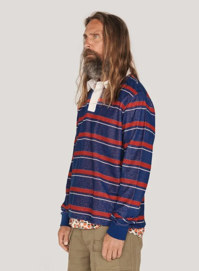 YMC JJ Rugby Sweatshirt Multi Mens Sweatshirts