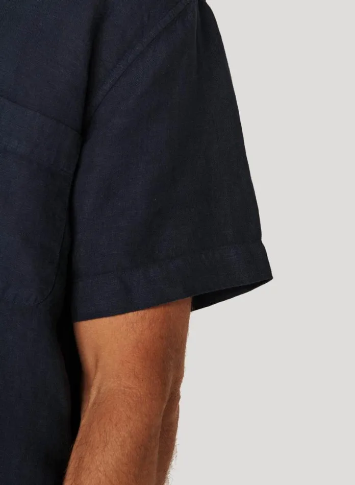 YMC Malick Shirt Navy Mens Shirts