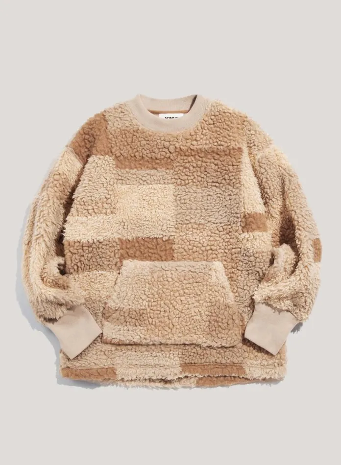 YMC Sara Fleece Sweatshirt Natural Multi Womens Sweatshirts