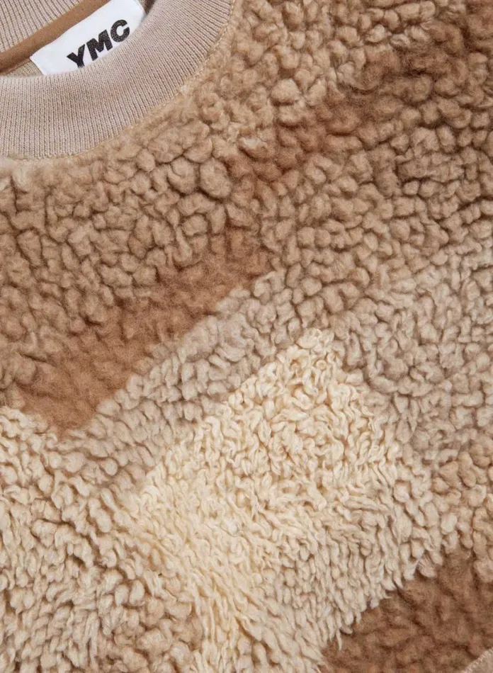 YMC Sara Fleece Sweatshirt Natural Multi Womens Sweatshirts