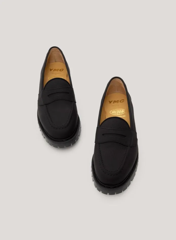 YMC Solovair X Penny Loafer Black Womens Footwear