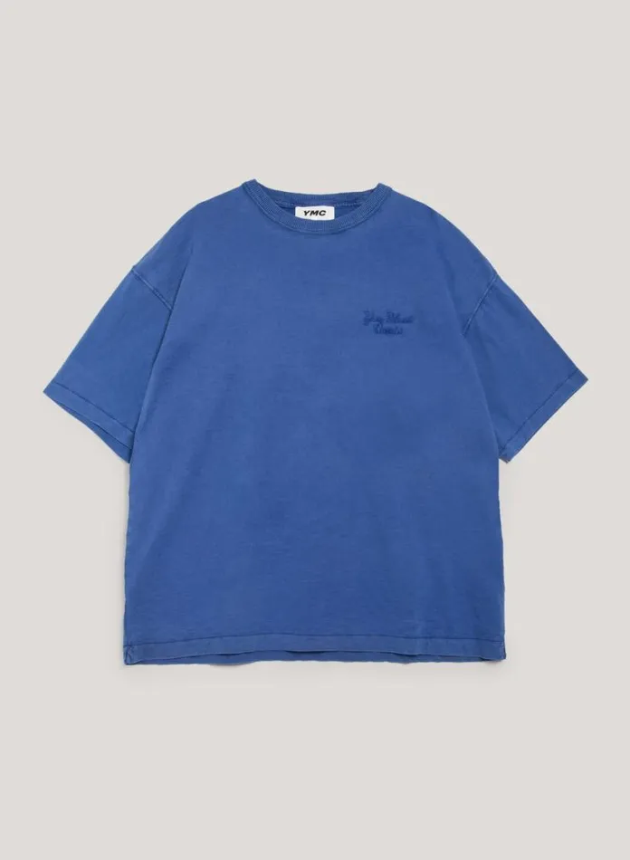 YMC Triple T Shirt Blue Mens TShirts