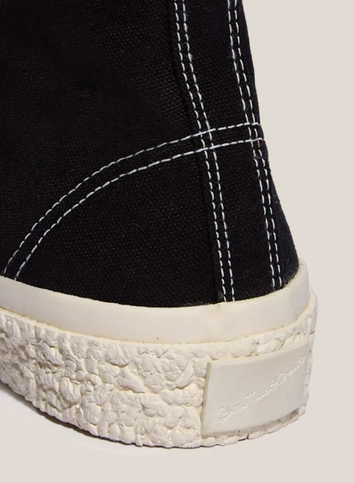 YMC Vulcanised High Top Sneakers Black Mens Footwear