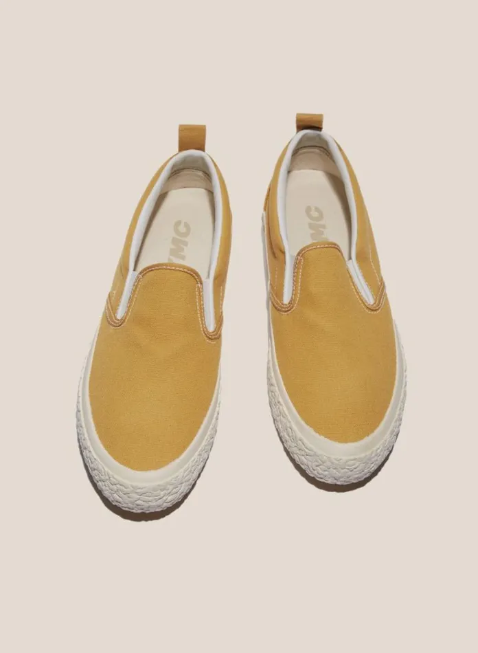 YMC Vulcanised Slip On Sneakers Yellow Womens Footwear