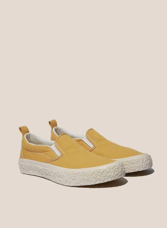 YMC Vulcanised Slip On Sneakers Yellow Womens Footwear