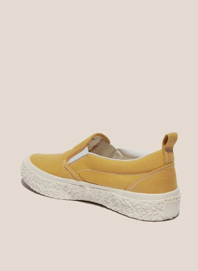 YMC Vulcanised Slip On Sneakers Yellow Womens Footwear