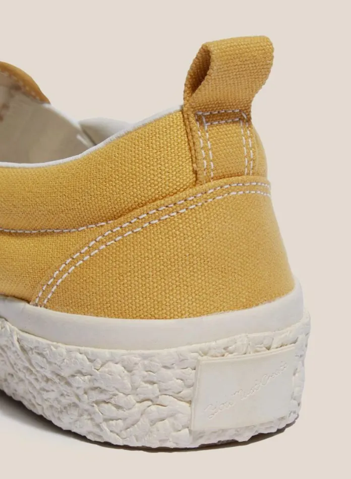 YMC Vulcanised Slip On Sneakers Yellow Womens Footwear