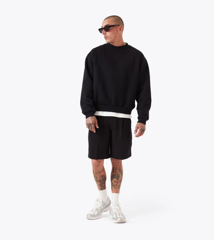 Zanerobe Hoodies and Sweaters Men Box Crew Black