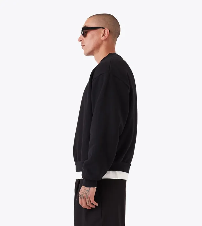 Zanerobe Hoodies and Sweaters Men Box Crew Black