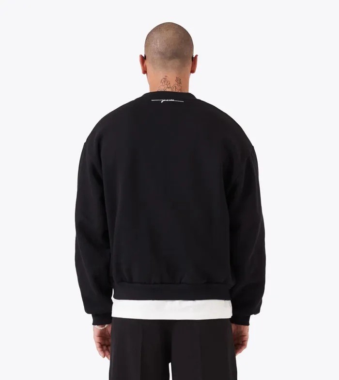 Zanerobe Hoodies and Sweaters Men Box Crew Black