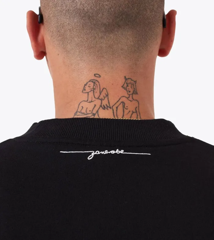 Zanerobe Hoodies and Sweaters Men Box Crew Black