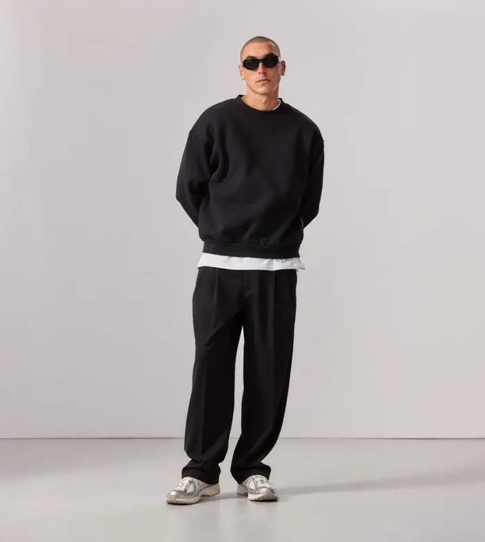 Zanerobe Hoodies and Sweaters Men Box Crew Black