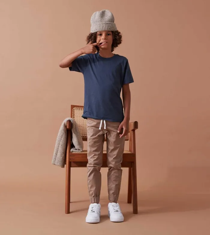 Zanerobe Kids Men Kids Smallshot LT Jogger GD Sandstone