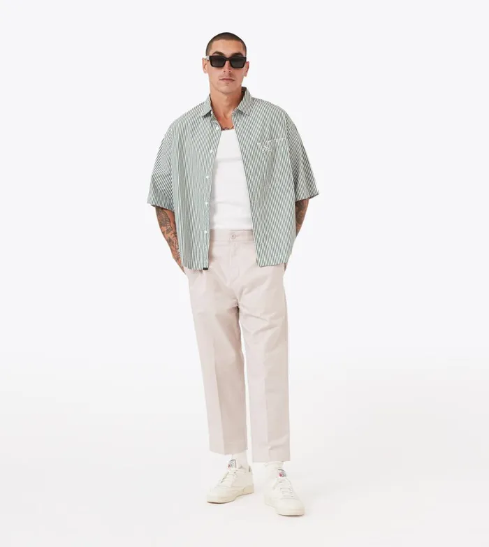 Zanerobe Pants Men Box Crop Pant Taupe