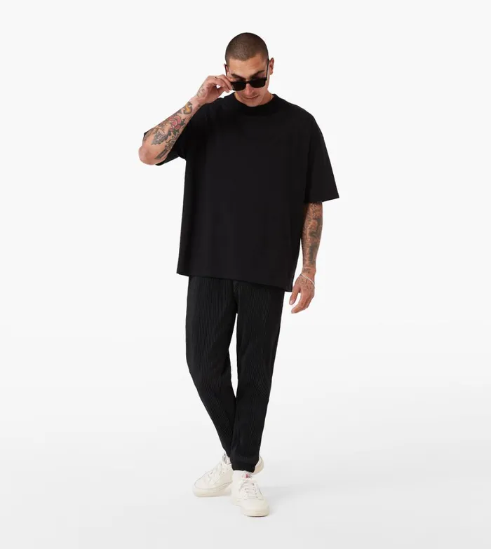Zanerobe Pants Men Sureshot Pleated Jogger Black