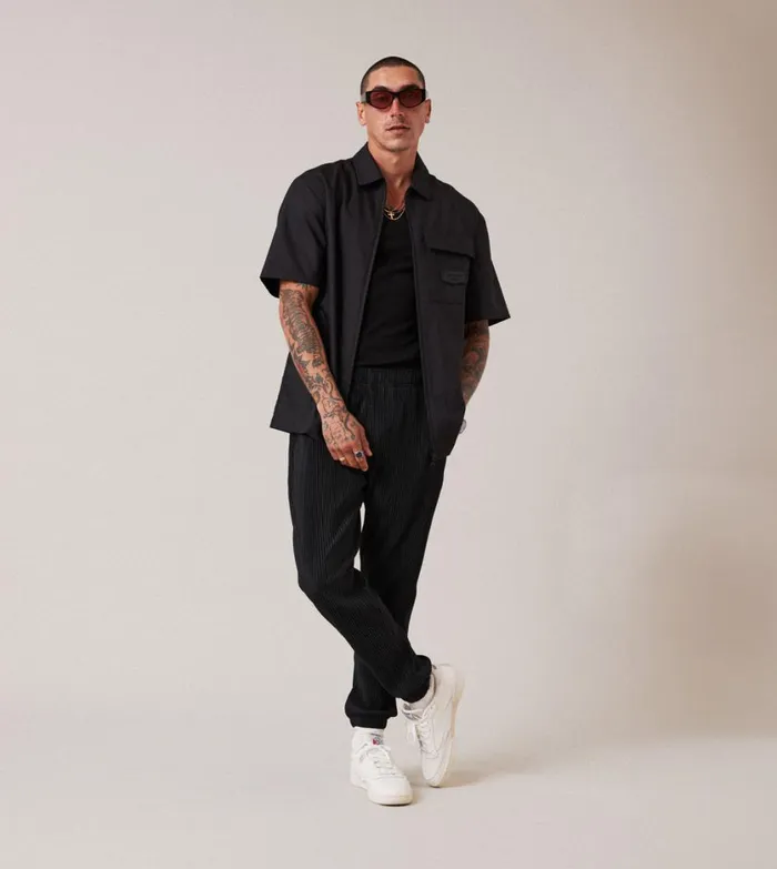 Zanerobe Pants Men Sureshot Pleated Jogger Black