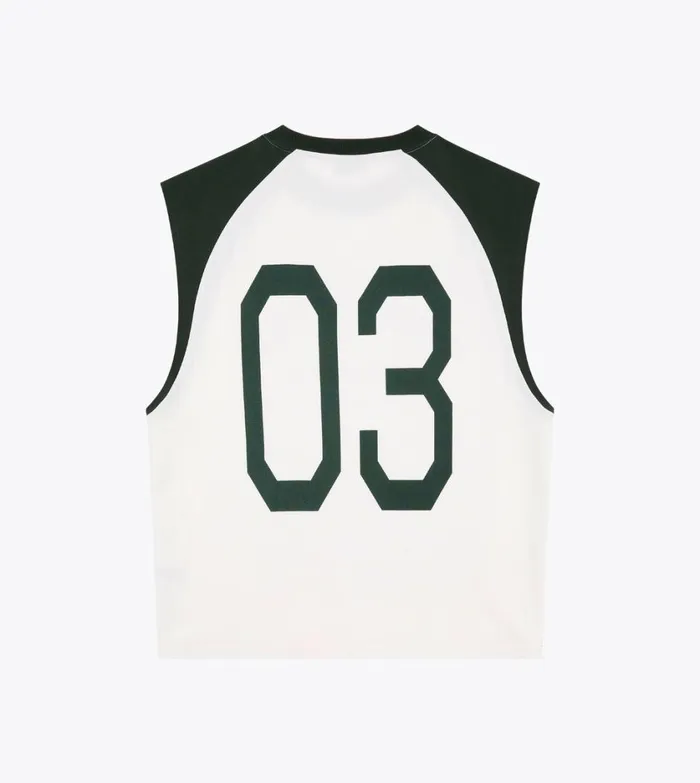 Zanerobe Tees and Tanks Men Ath Raglan Muscle Vintage WhiteForest