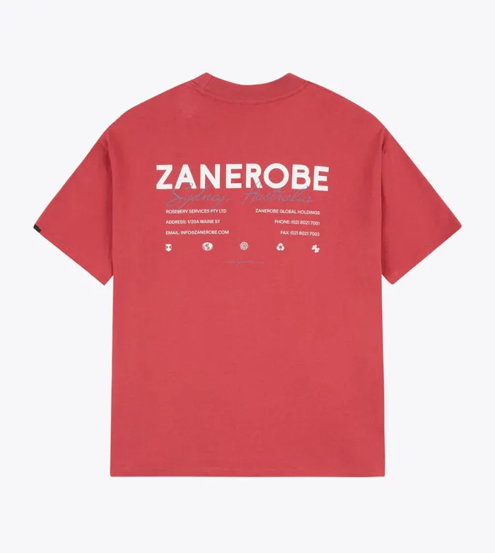 Zanerobe Tees and Tanks Men ZR Box Tee Cherry